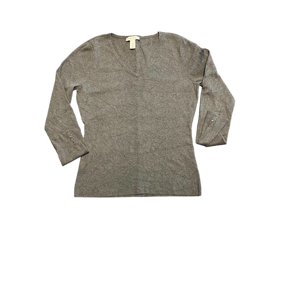 White House Black Market Gray Sweater Size Large